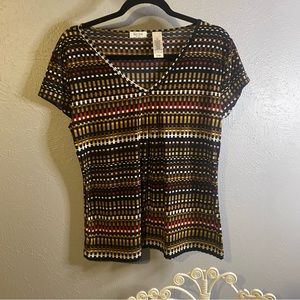 Liz Claiborne short sleeve blouse